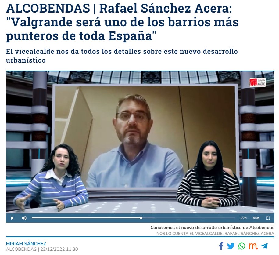 Entrevista en Soy de Alcobendas: Valgrande
